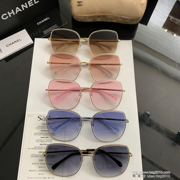CHANEL香奈兒 19年開春新款 潮流爆款 時尚圓框太陽鏡 高品質 網紅潮款墨鏡  lly1593